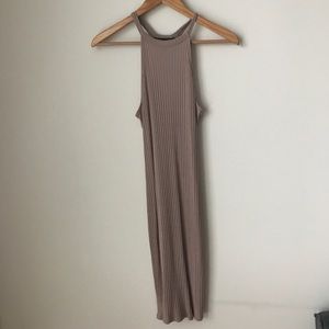 Bodycon racerback halter dress